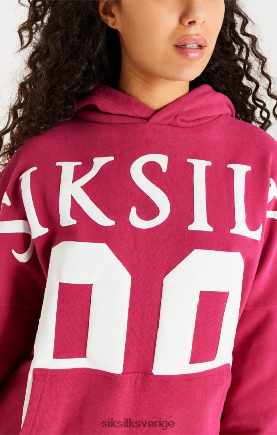 män SikSilk rosa luvtröja med avslappnad passform kläder 02V424459