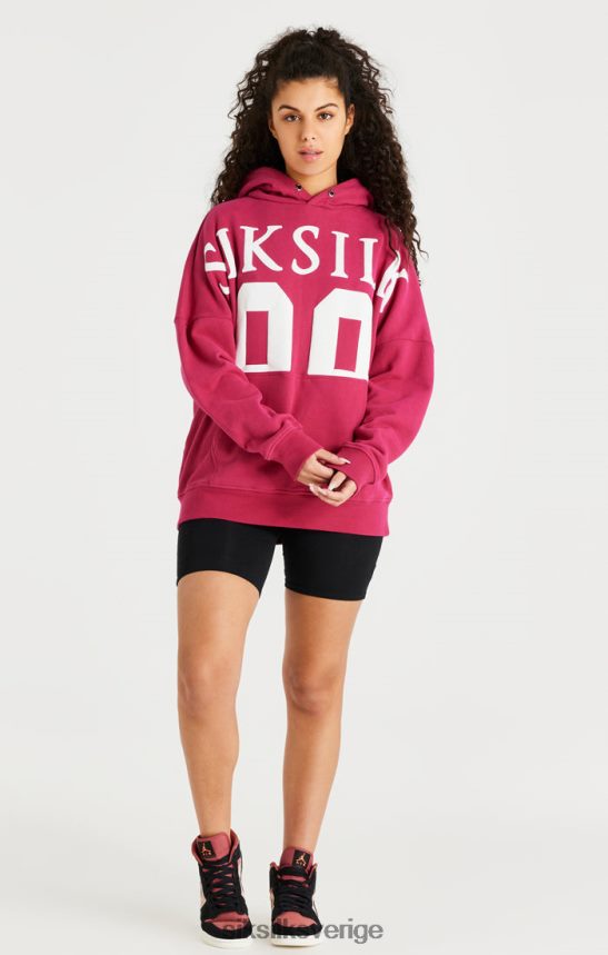 män SikSilk rosa luvtröja med avslappnad passform kläder 02V424459