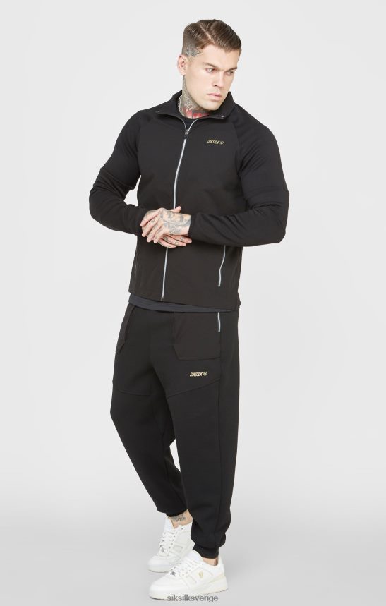 män SikSilk svart sportdragkedja kläder 02V424428