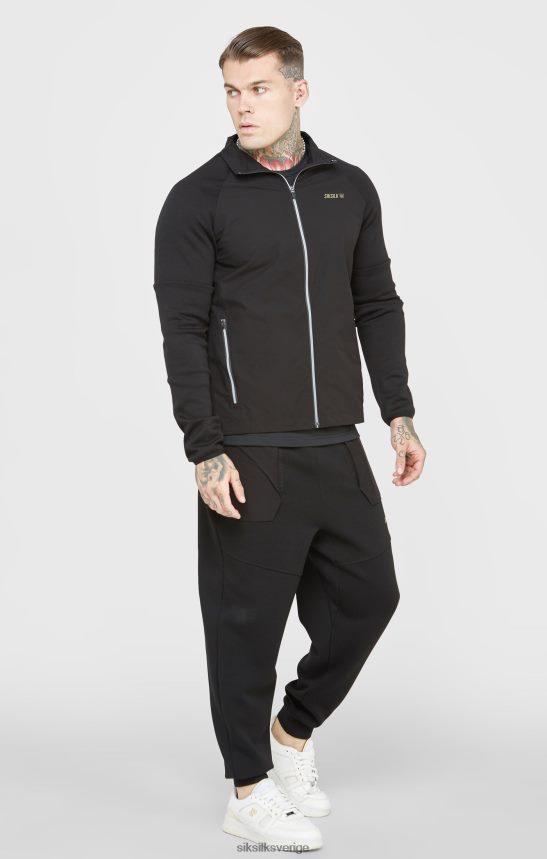 män SikSilk svart sportdragkedja kläder 02V424428