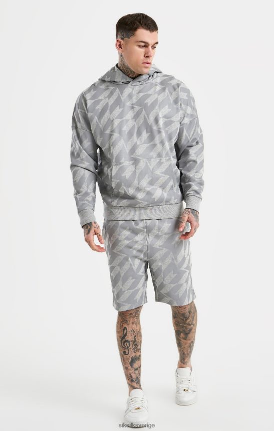 män SikSilk x messi hoodie med silvertryck kläder 02V424447