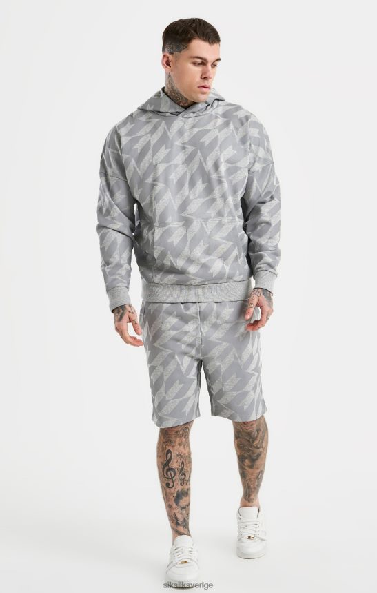män SikSilk x messi hoodie med silvertryck kläder 02V424447