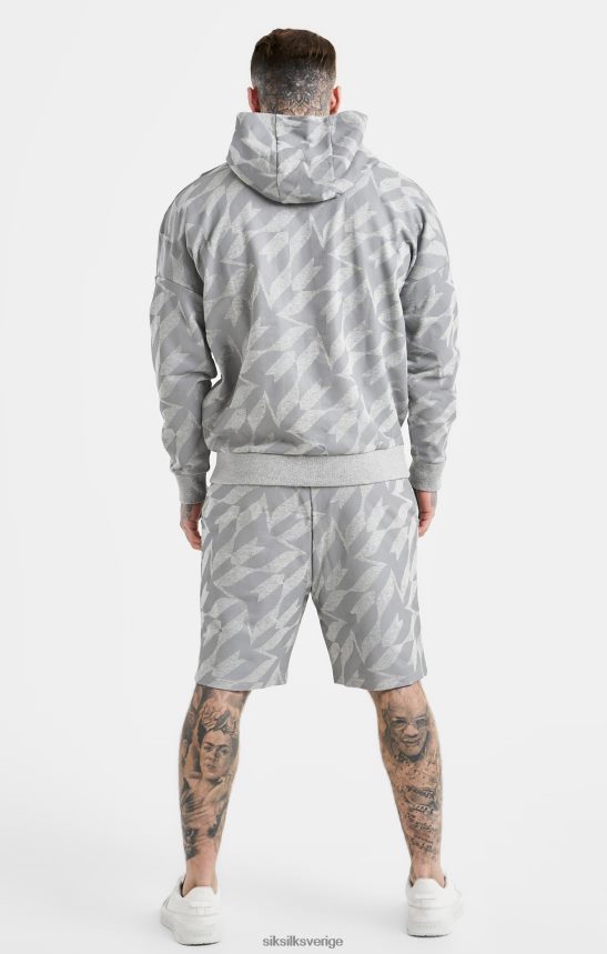 män SikSilk x messi hoodie med silvertryck kläder 02V424447