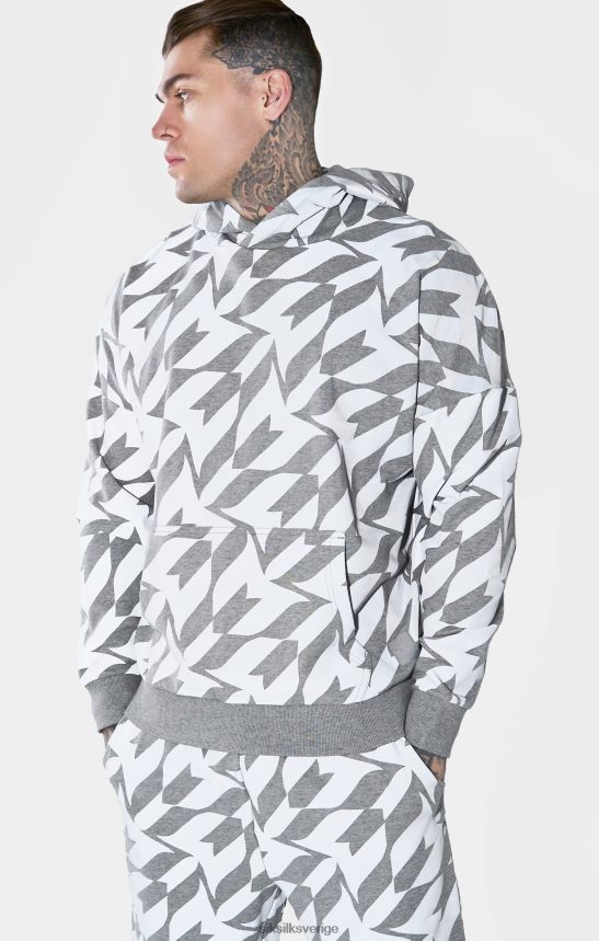 män SikSilk x messi hoodie med silvertryck kläder 02V424447
