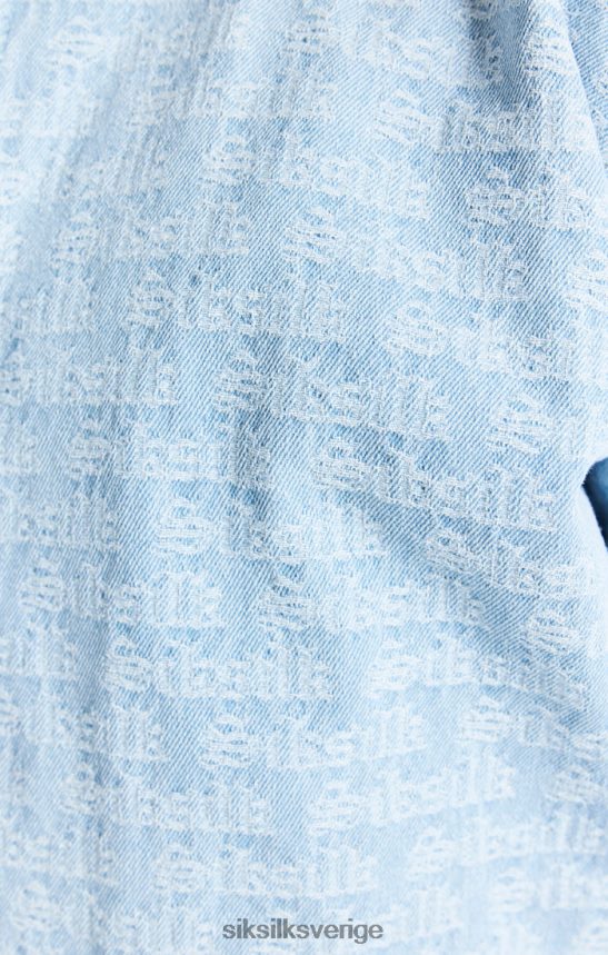 män SikSilk blå bomberjacka i jeansjacka kläder 02V424471