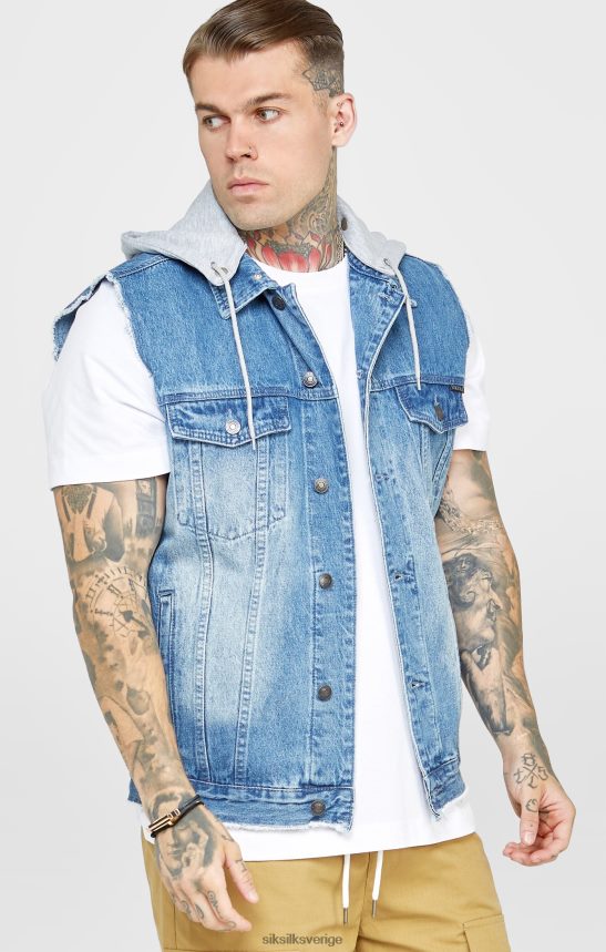 män SikSilk skölj & jeansgilet kläder 02V424473