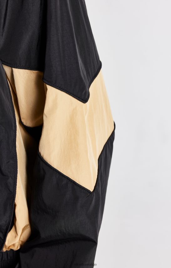 män SikSilk svart bomberjacka med panel kläder 02V424468