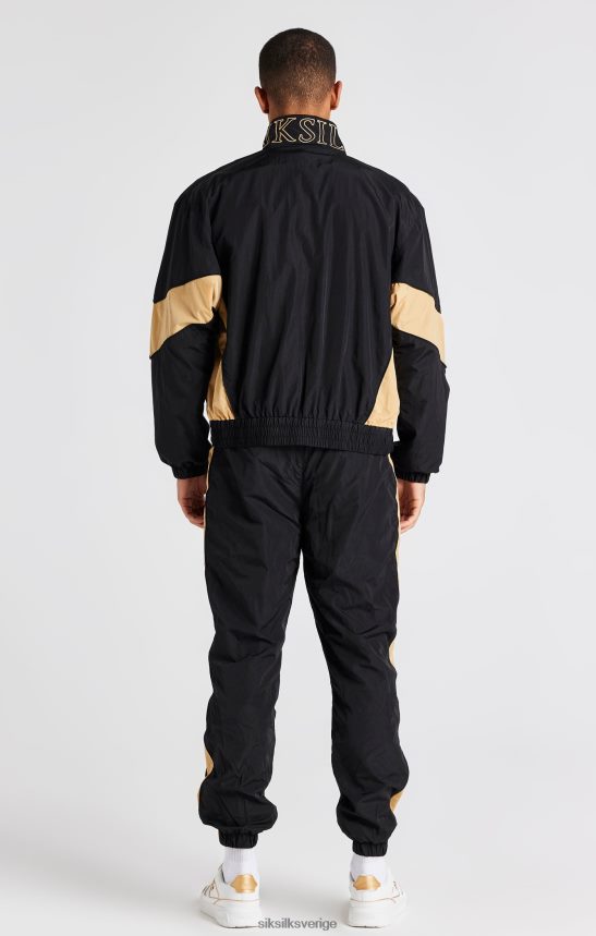 män SikSilk svart bomberjacka med panel kläder 02V424468