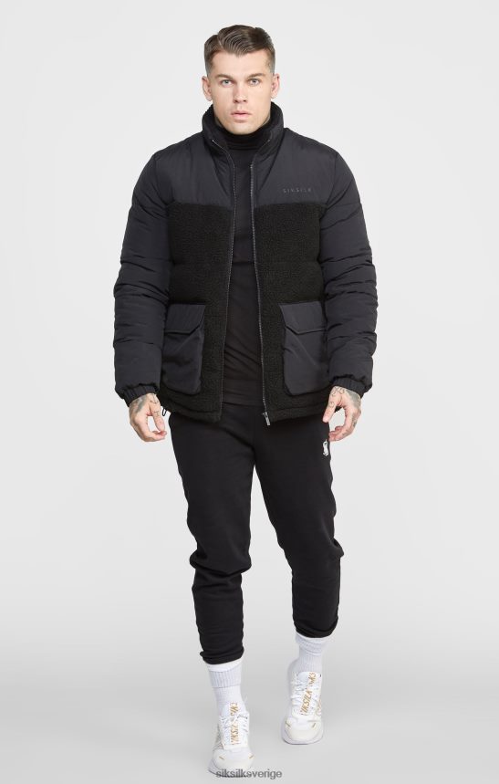 män SikSilk svart bubbeljacka kläder 02V424494