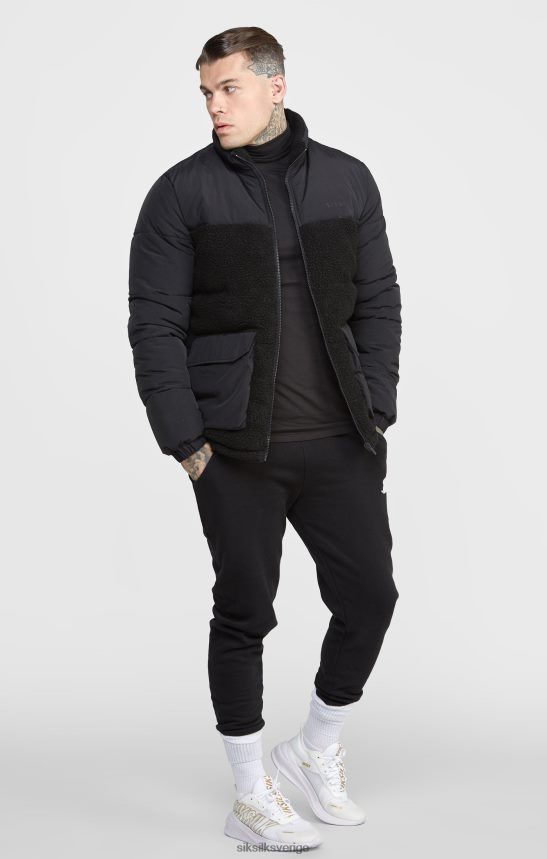 män SikSilk svart bubbeljacka kläder 02V424494