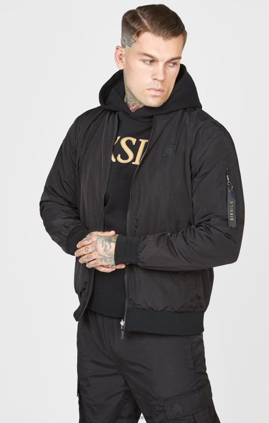 män SikSilk svart reversibel bombplan kläder 02V424502