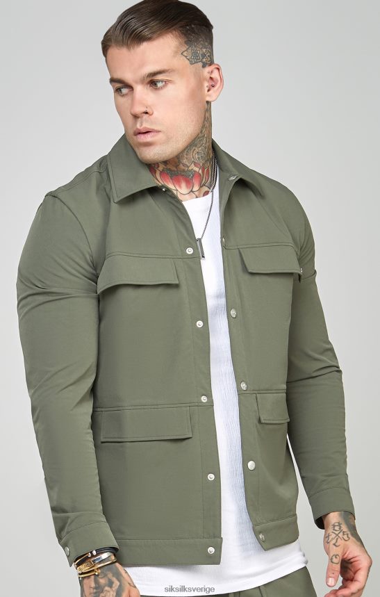 män SikSilk khaki övertröja kläder 02V424465