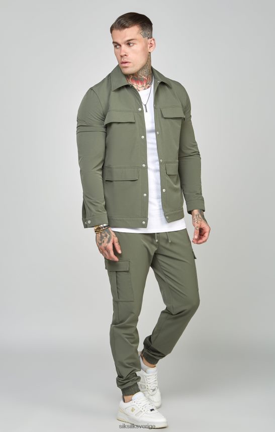 män SikSilk khaki övertröja kläder 02V424465