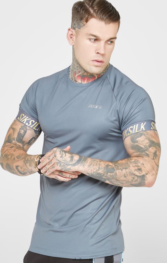 män SikSilk kol sport tech t-shirt kläder 02V424365