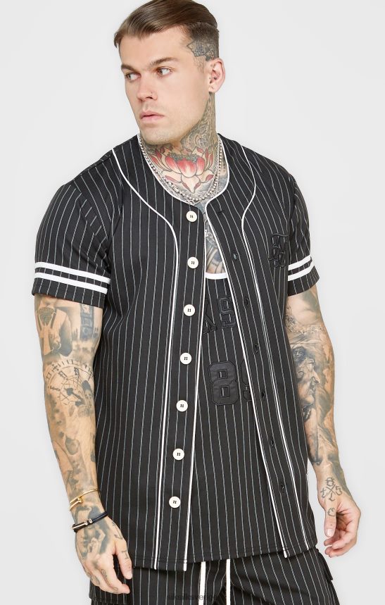 män SikSilk svart baseballtröja kläder 02V424390