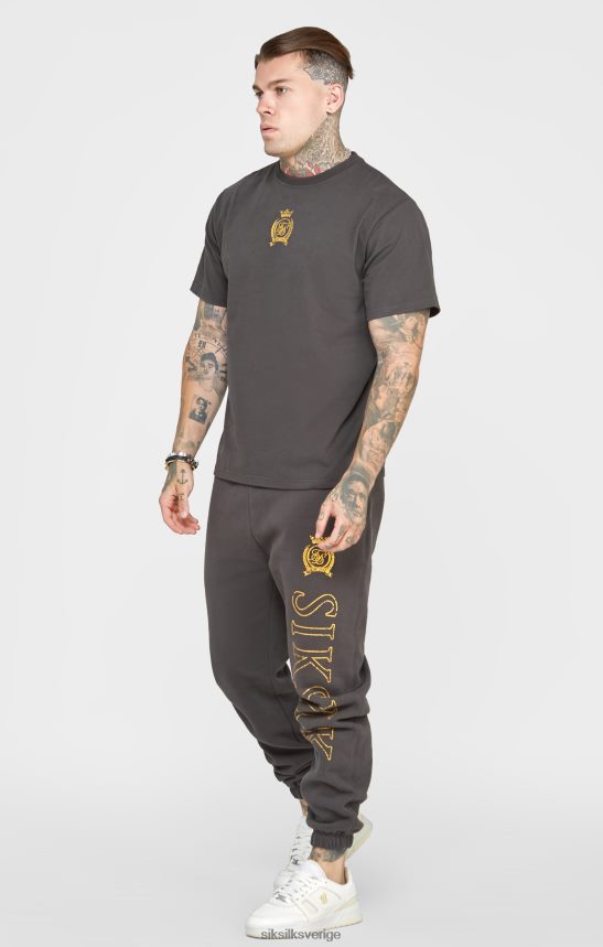 män SikSilk svart t-shirt i folie kläder 02V424375