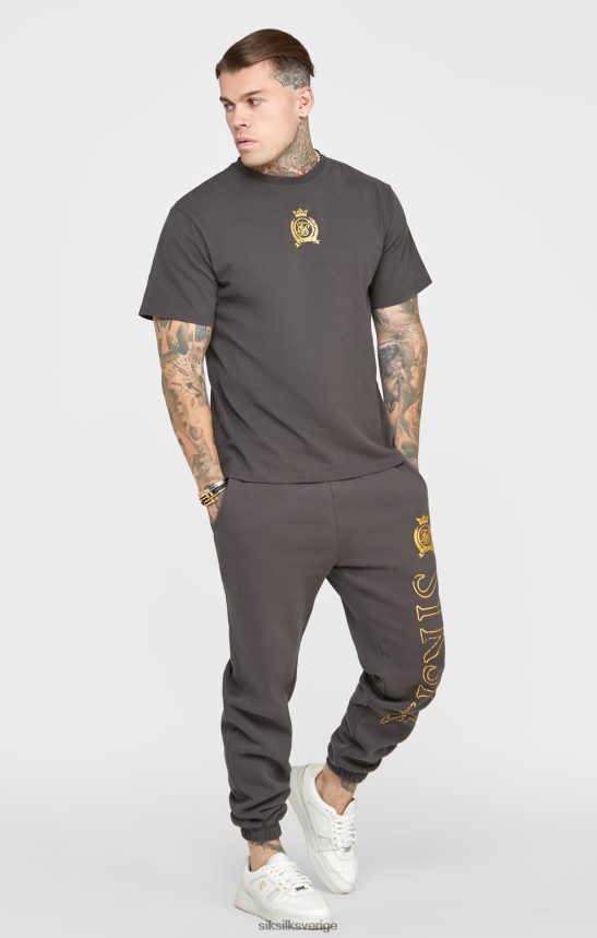 män SikSilk svart t-shirt i folie kläder 02V424375