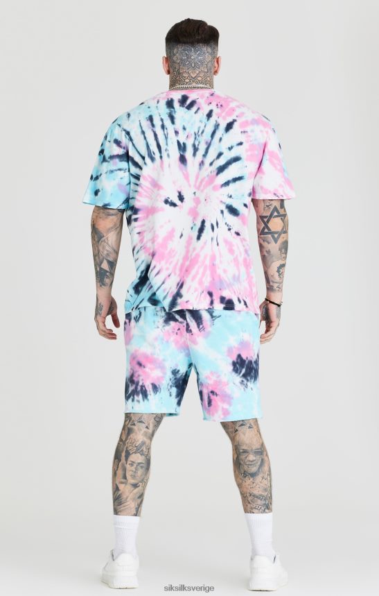 män SikSilk tie dye varsity oversized t-shirt kläder 02V424403