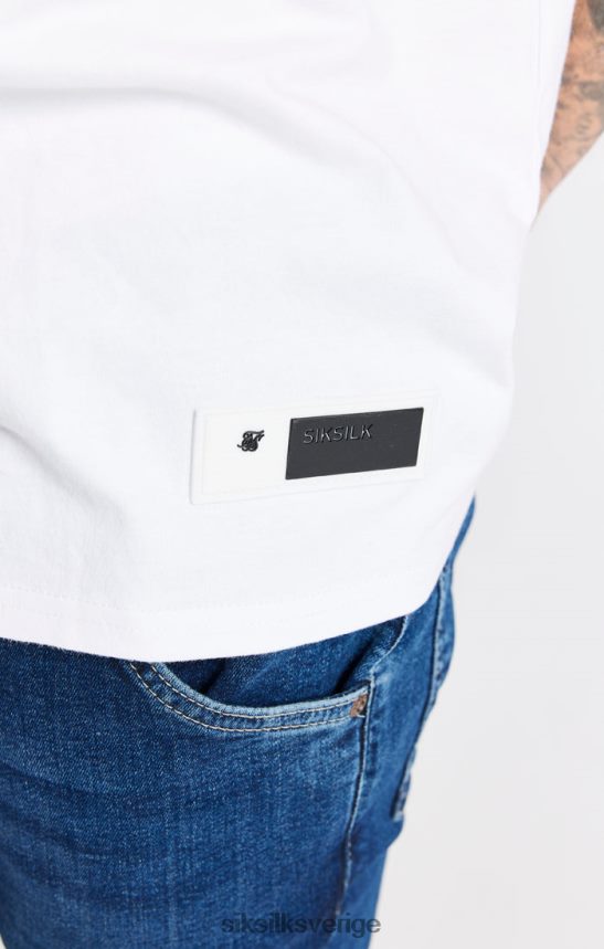 män SikSilk vit oversized t-shirt kläder 02V424410