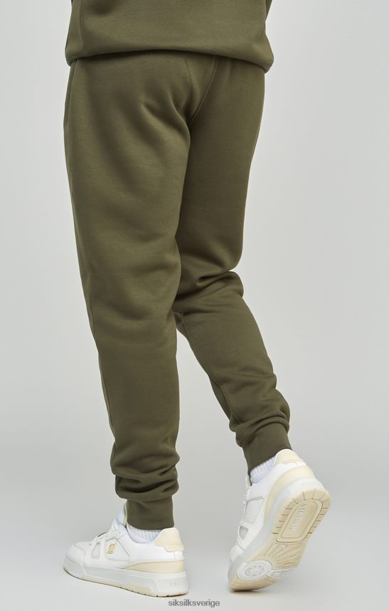 män SikSilk Jogger med manschetter i khaki kläder 02V424518