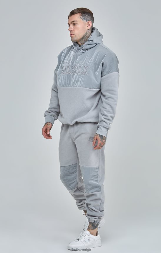 män SikSilk grå polarfleecepanel med manschetter kläder 02V424517