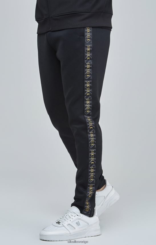 män SikSilk joggingbyxor i svart guld kläder 02V424529