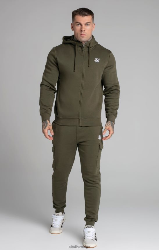 män SikSilk khaki essential cargo jogger kläder 02V424515
