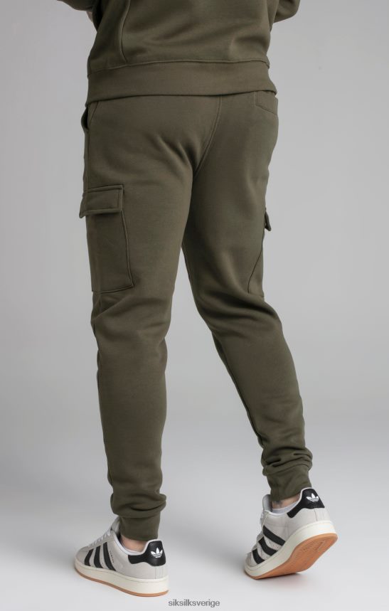 män SikSilk khaki essential cargo jogger kläder 02V424515