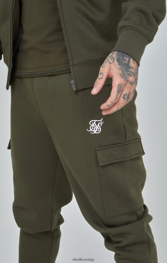 män SikSilk khaki essential cargo jogger kläder 02V424515