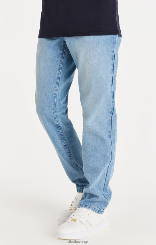 män SikSilk blå rakt skuren denim kläder 02V424548