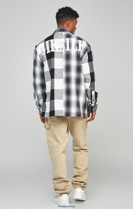 män SikSilk ecru straight fit carpenter denim kläder 02V424555