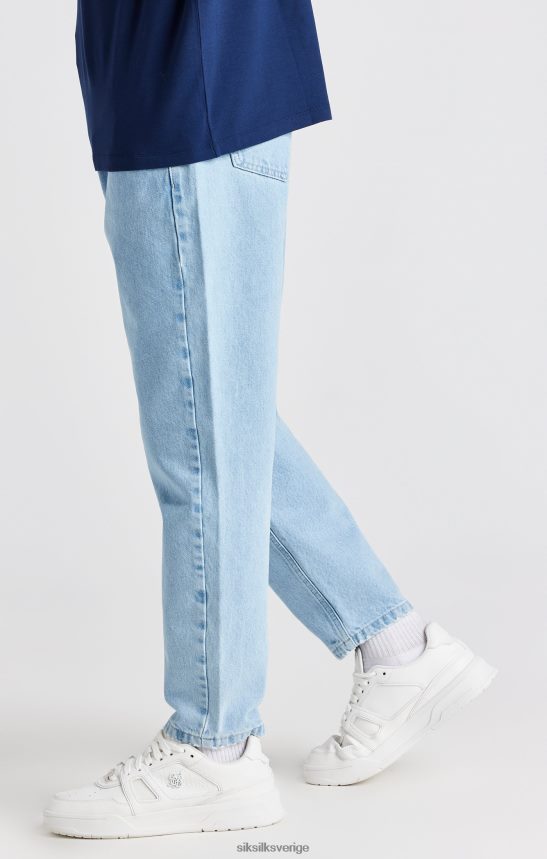män SikSilk ljusblå basic carrot jean kläder 02V424544