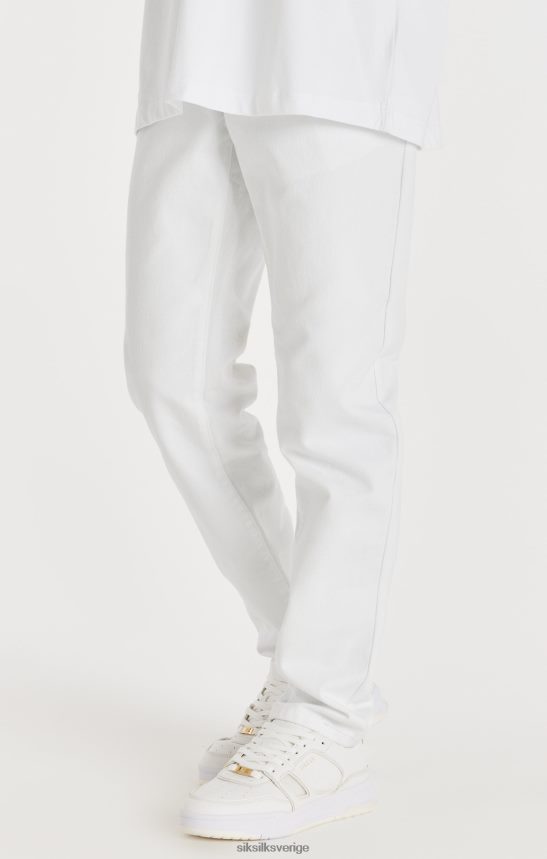 män SikSilk vit rakt skuren denim kläder 02V424547