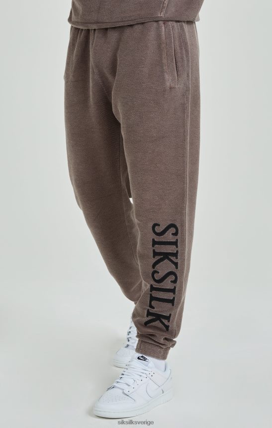män SikSilk bruna tungvikts loopback avslappnade joggare kläder 02V424537