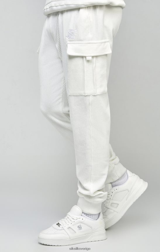 män SikSilk ecru manchester joggingbyxor kläder 02V424530