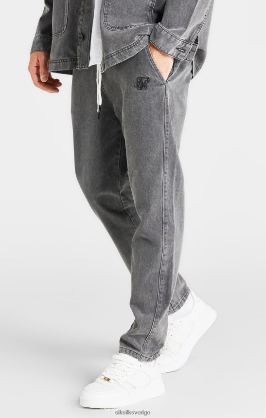 män SikSilk svart vävd stretch jogger kläder 02V424535