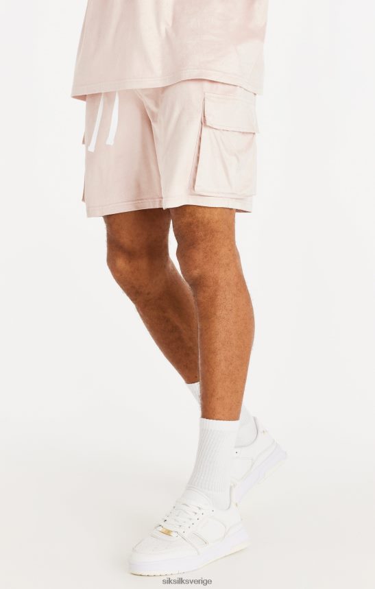 män SikSilk cargoshorts i stretchmocka - rosa kläder 02V424579