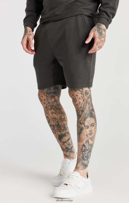 män SikSilk grå revben avslappnad kort kläder 02V424599