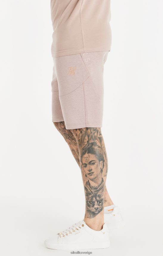 män SikSilk rosa tvättad texturerad kort kläder 02V424572