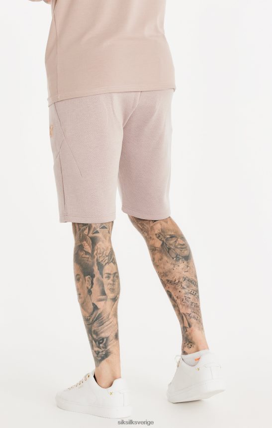 män SikSilk rosa tvättad texturerad kort kläder 02V424572