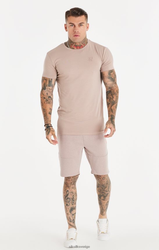 män SikSilk rosa tvättad texturerad kort kläder 02V424572