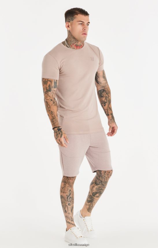 män SikSilk rosa tvättad texturerad kort kläder 02V424572