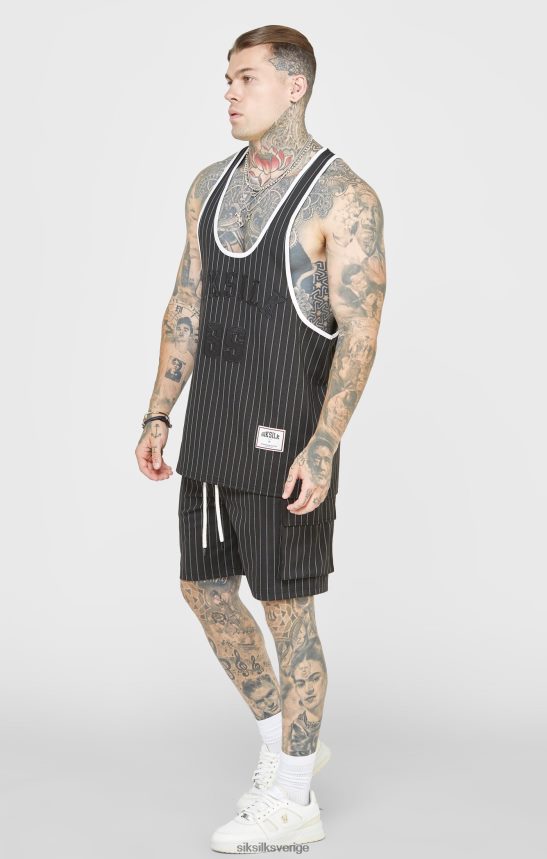 män SikSilk svart anniversary basket cargo kort kläder 02V424564