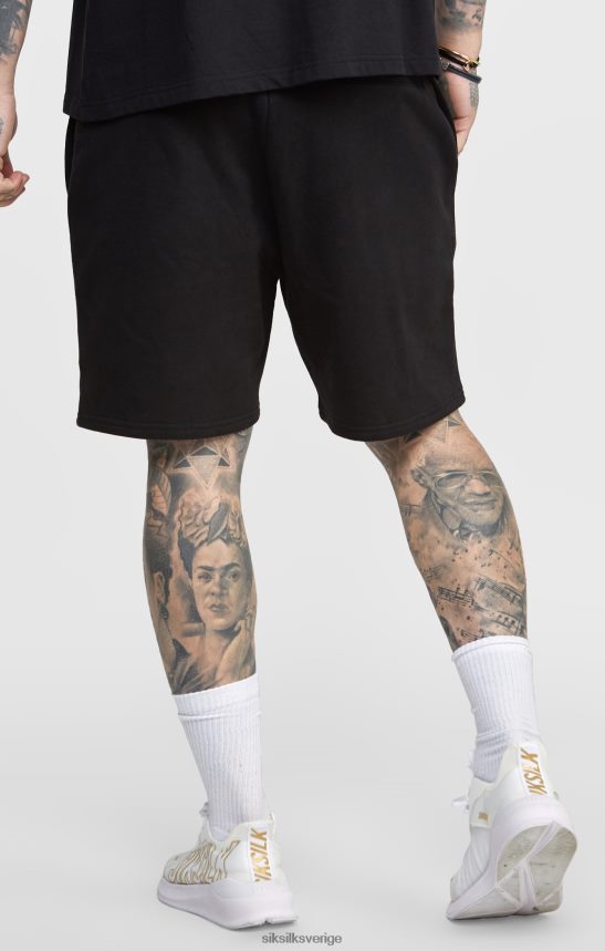 män SikSilk svart joggingkort med randigt midjeband kläder 02V424610