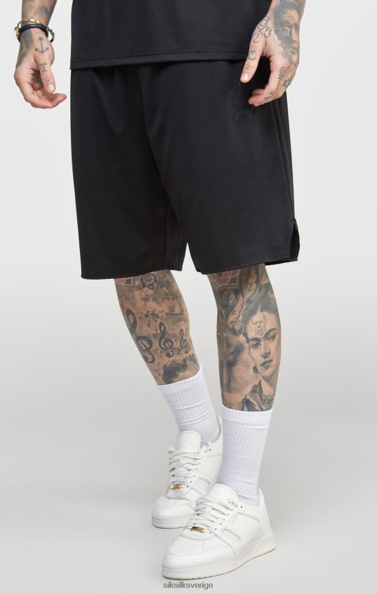män SikSilk svart mesh lös passform kort kläder 02V424570
