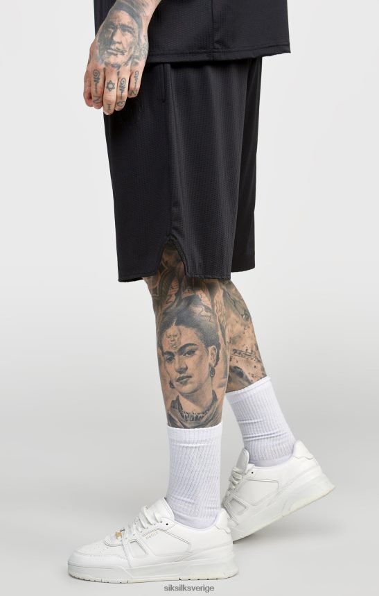 män SikSilk svart mesh lös passform kort kläder 02V424570
