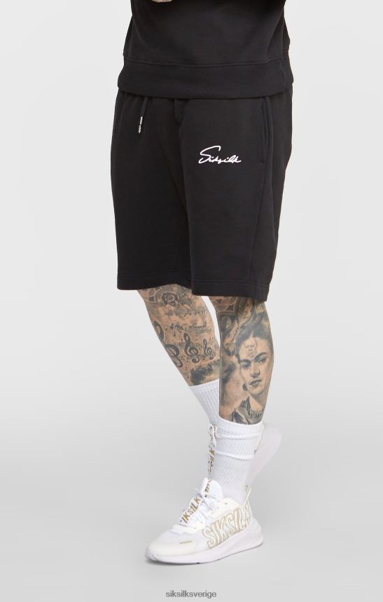 män SikSilk svart script broderi kort kläder 02V424581