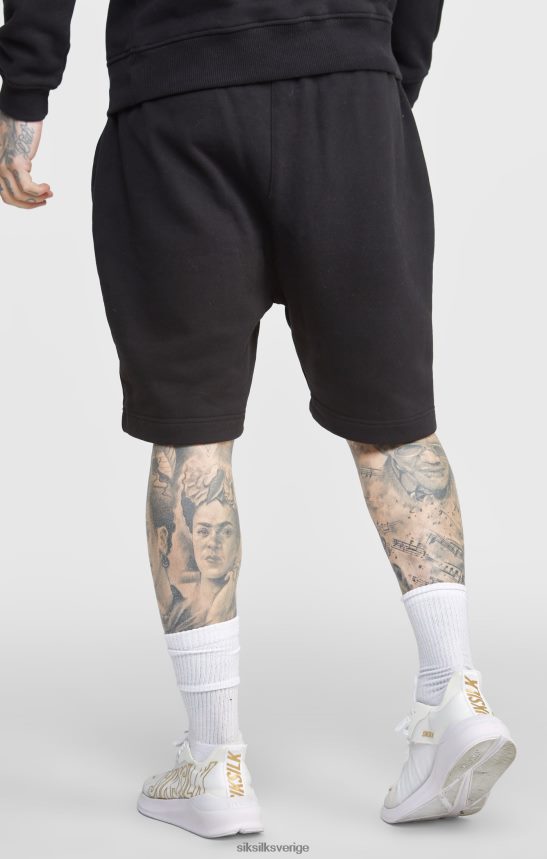 män SikSilk svart script broderi kort kläder 02V424581