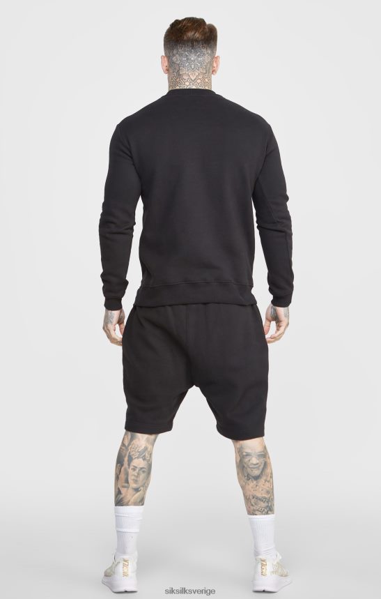 män SikSilk svart script broderi kort kläder 02V424581