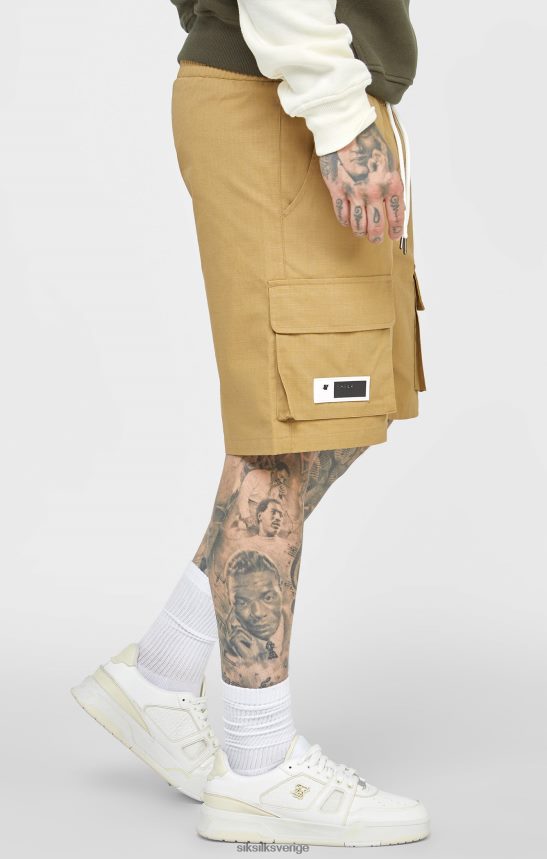 män SikSilk tan ripstop cargo short kläder 02V424585